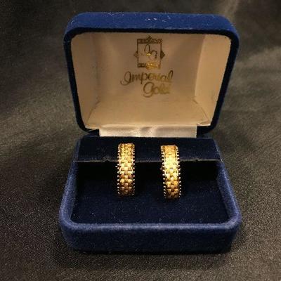 Imperial Gold 14K Clip on Earrings 