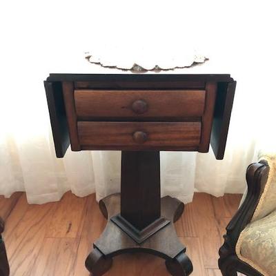 Antique Empire Sewing Table
