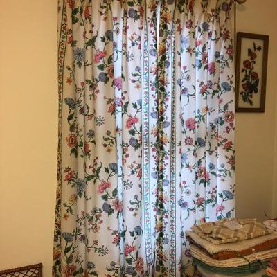 2 Window sets - curtains, sheers, rod
$8 each