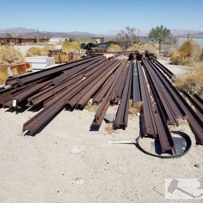 3560: Approx. 37 Railroad Track Rails
Sizes vary from approx 8ft to 35ft