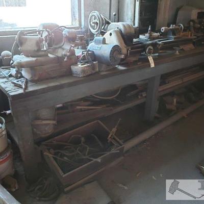 1110: Vintage Machinery and Tools
Grinder, Lathe, Antique Handheld tools and much more