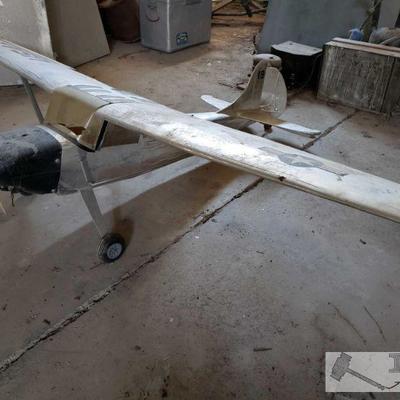 1132: Large USAF-Theme RC Plane
Has some type of gas motor. Measures approx. 88
