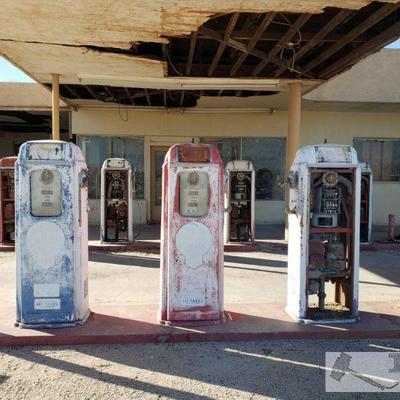 40: 7 National Gas Pumps All Appear to Model 64 B
7 National Gas Pumps All Appear to Model 64 B