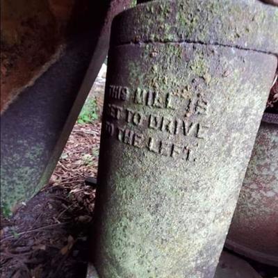 Antique cast iron sugar mill