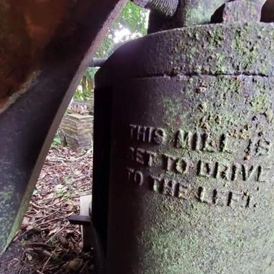 Antique cast iron sugar mill