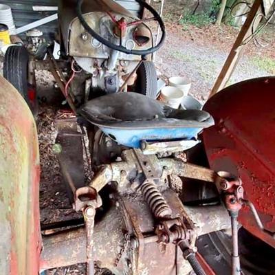 Tractor with implement