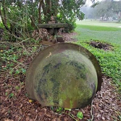 Antique cast iron sugar mill