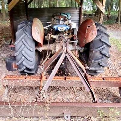 Tractor with implement