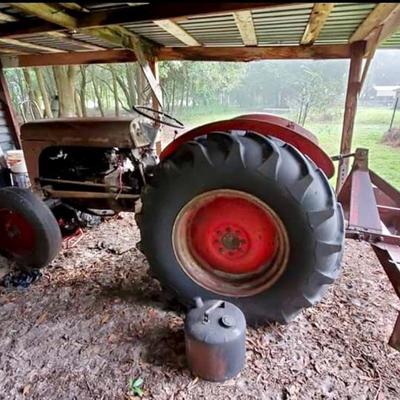 Tractor with implement