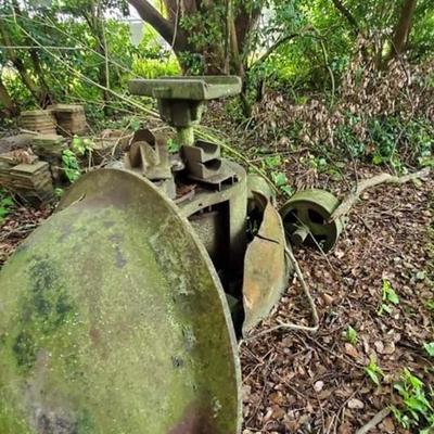Antique cast iron sugar mill