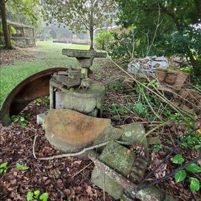 Antique cast iron sugar mill