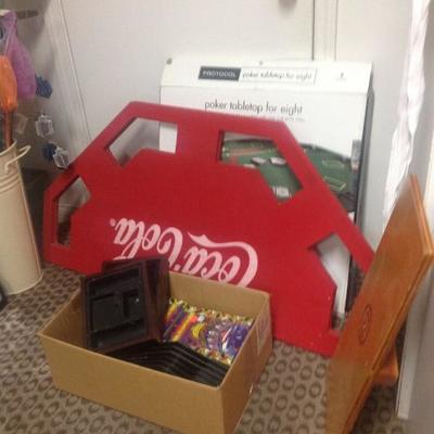 Card table top, cards, chips and other games