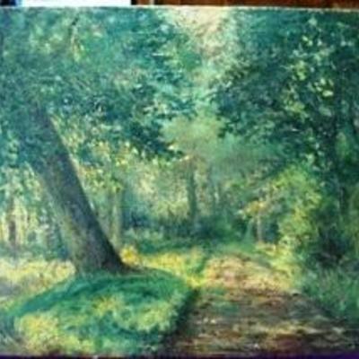 John Breck oil on canvas 12 x 8"