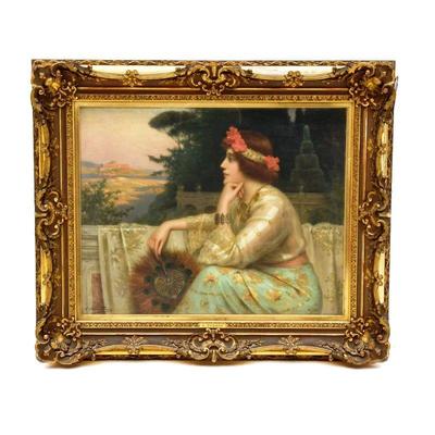Orientalist style painting by Antonio Torres Fuster (1874-1945 Spain)