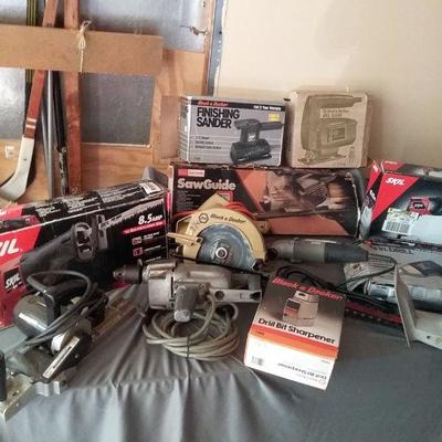 Large Assortment of Power Hand Tools