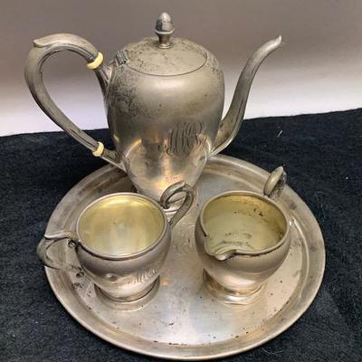 Sterling Silver 4pc Tea Set