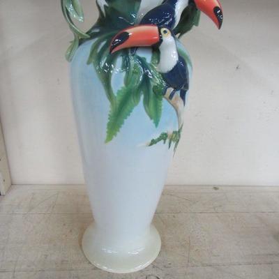 Franz Porcelain Toucan Vase