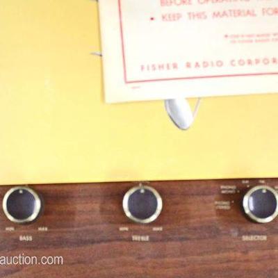 Mid Century â€œFisherâ€ Danish Walnut Stereo Phonograph with Paperwork

Auction Estimate $100-$300 â€“ Located Inside 