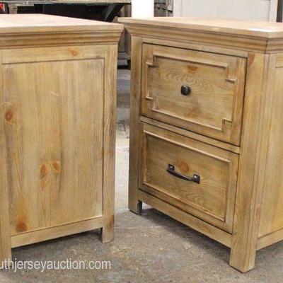  PAIR of NEW Contemporary 2 Drawer Rustic Style Night Stands

Auction Estimate $100-$300 â€“ Located Inside 