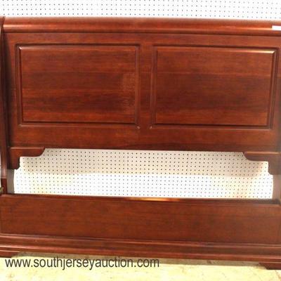  Cherry Sleigh Bed in the Queen Size with Foot Board and Rails

Auction Estimate $100-$300 â€“ Located Inside 