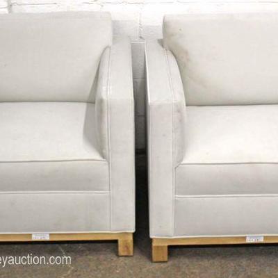  NEW PAIR of Upholstered Club Chairs

Auction Estimate $200-$400 â€“ Located Inside 