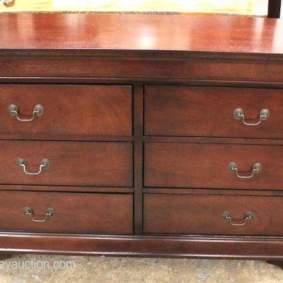  NEW Contemporary Mahogany Finish 6 Drawer Low Chest

Auction Estimate $200-$400 â€“ Located Inside 