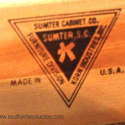  4 Piece â€œSumter Cabinet Company Sumter, SC Korn Industries Made in U.S.A.â€

Cherry Bracket Foot Bedroom Set with King Size Headboard...