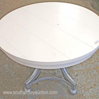  NEW Metal Base 42â€ Decorator Breakfast Table

Auction Estimate $200-$400 â€“ Located Inside 