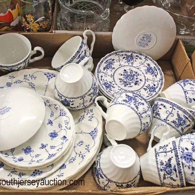  Box Lot Blue and White Ironstone â€œIndies Johnson Brothersâ€ Partial Dinnerware Set

Auction Estimate $50-$100 â€“ Located Glassware 