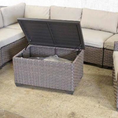  NEW 7 Piece All Season All Weather Wicker Patio Set with Lift Top Storage Coffee Table

Auction Estimate $400-$800 â€“ Located Inside 