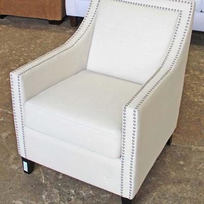  NEW Contemporary Tacked Decorated Decorator Club Chair

Auction Estimate $200-$400 â€“ Located Inside 