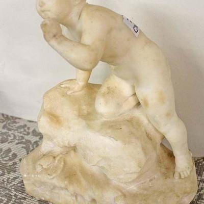  Alabaster Cherub Statue

Auction Estimate $100-$300 â€“ Located Glassware 