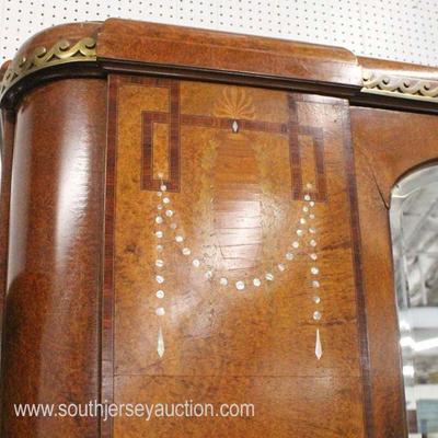  ANTIQUE Burl Walnut and Inlaid 3 Door French Wardrobe

Auction Estimate $100-$400 â€“ Located Inside 