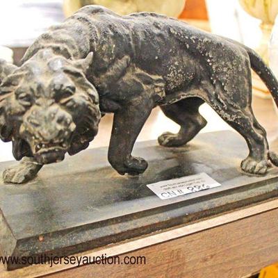  ANTIQUE Metal Lion Sculpture with Bronze Wash

Auction Estimate $100-$300 â€“ Located Glassware 