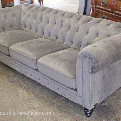  NEW Grey Contemporary Button Tufted Chesterfield Style in the Grey Velour Tacked Decorated Decorator Sofa

Auction Estimate $300-$600...