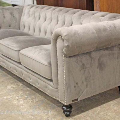  NEW Grey Button Tufted Velour Contemporary Sofa

Auction Estimate $300-$600 â€“ Located Inside 