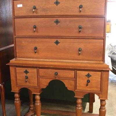  SOLID Cherry Bench Made 2 Piece William and Mary Style Chest on Frame

Auction Estimate $300-$600 â€“ Located Inside 