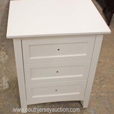  NEW 3 Drawer Contemporary White Night Stand with Hardware

Auction Estimate $50-$100 â€“ Located Inside 