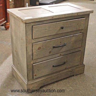 NEW 3 Drawer Rustic Night Stand
Located Inside â€“ Auction Estimate $50-$100
