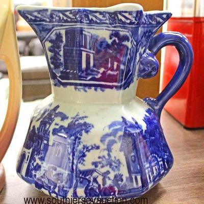  Blue and White Ironstone Pitcher

Auction Estimate $20-$50 â€“ Located Glassware

  