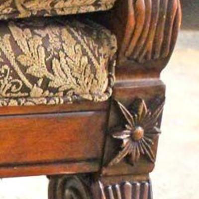  Carved Mahogany Frame Upholstered Arm Chair

Auction Estimate $100-$300 â€“ Located Inside 