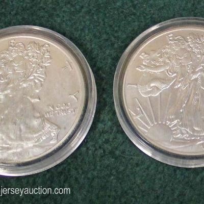  2 U.S. Silver 1986 Commemorative Liberty Dollars

Auction Estimate $20-$50 each â€“ Located Glassware 