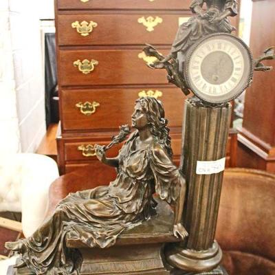  Bronze Figural Clock on Marble Base

Auction Estimate $200-$400 â€“ Located Inside 