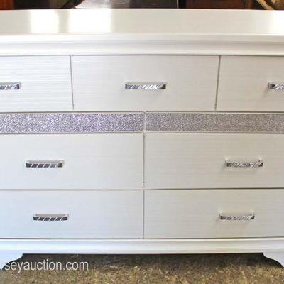 NEW Decorator 7 Drawer Low Chest with Bling

Auction Estimate $100-$300 – Located Inside

  