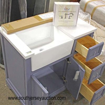 NEW Country Farm Deep Sink 36â€ Bathroom Vanity
Located Inside â€“ Auction Estimate $300-$600
