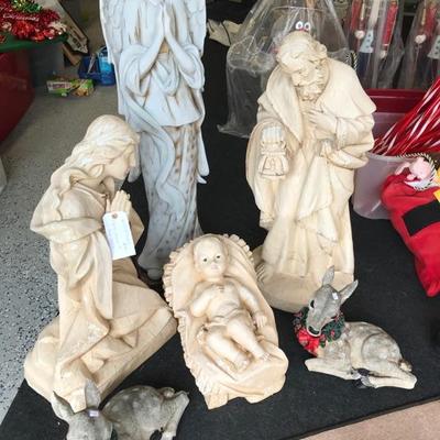 3 piece Nativity statues $75
Angle $20