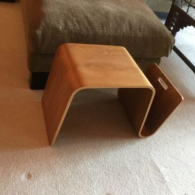 Bentwood End Table and Magazine Holder