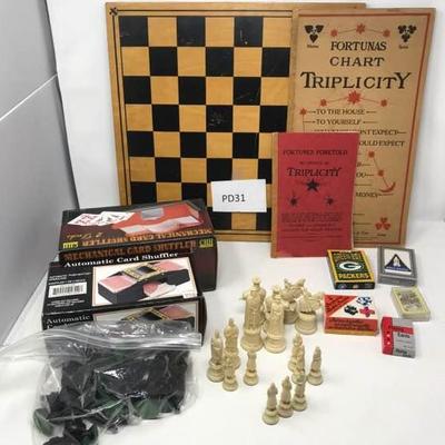 Let the Games Begin - Chess Set and Cards
