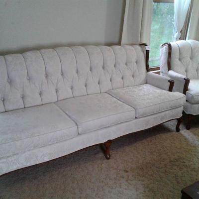 Sofa and Matching Armchair