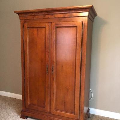 Baker armoire maple solid
